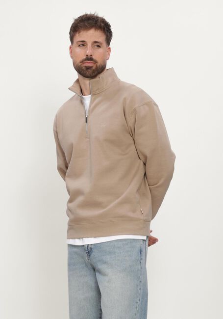 Beige MACED Sweatshirt M-ALVIN - large