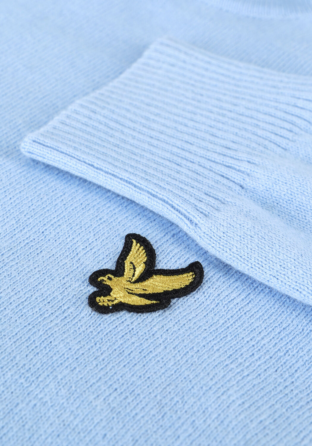 Hellblau LYLE & SCOTT Pullover CREW NECK COTTON MERINO JUMPER - large