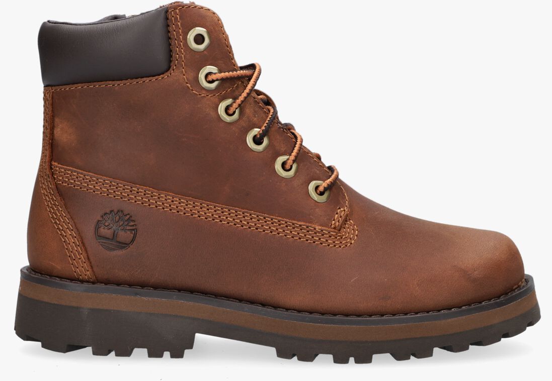 cognacfarbene timberland schnürboots courma kid traditional 6in