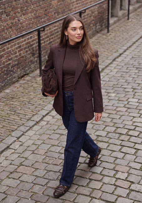Braune MODSTR&Ouml;M Rollkragenpullover TANNER - large