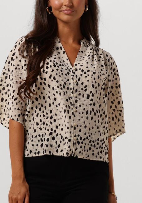 Beige MSCH COPENHAGEN Blusen MSCHANGELINA SHIRT AOP - large