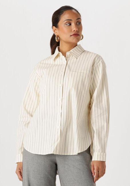 Creme WITHBLACK Blusen WBLELVOR LS SHIRT - large