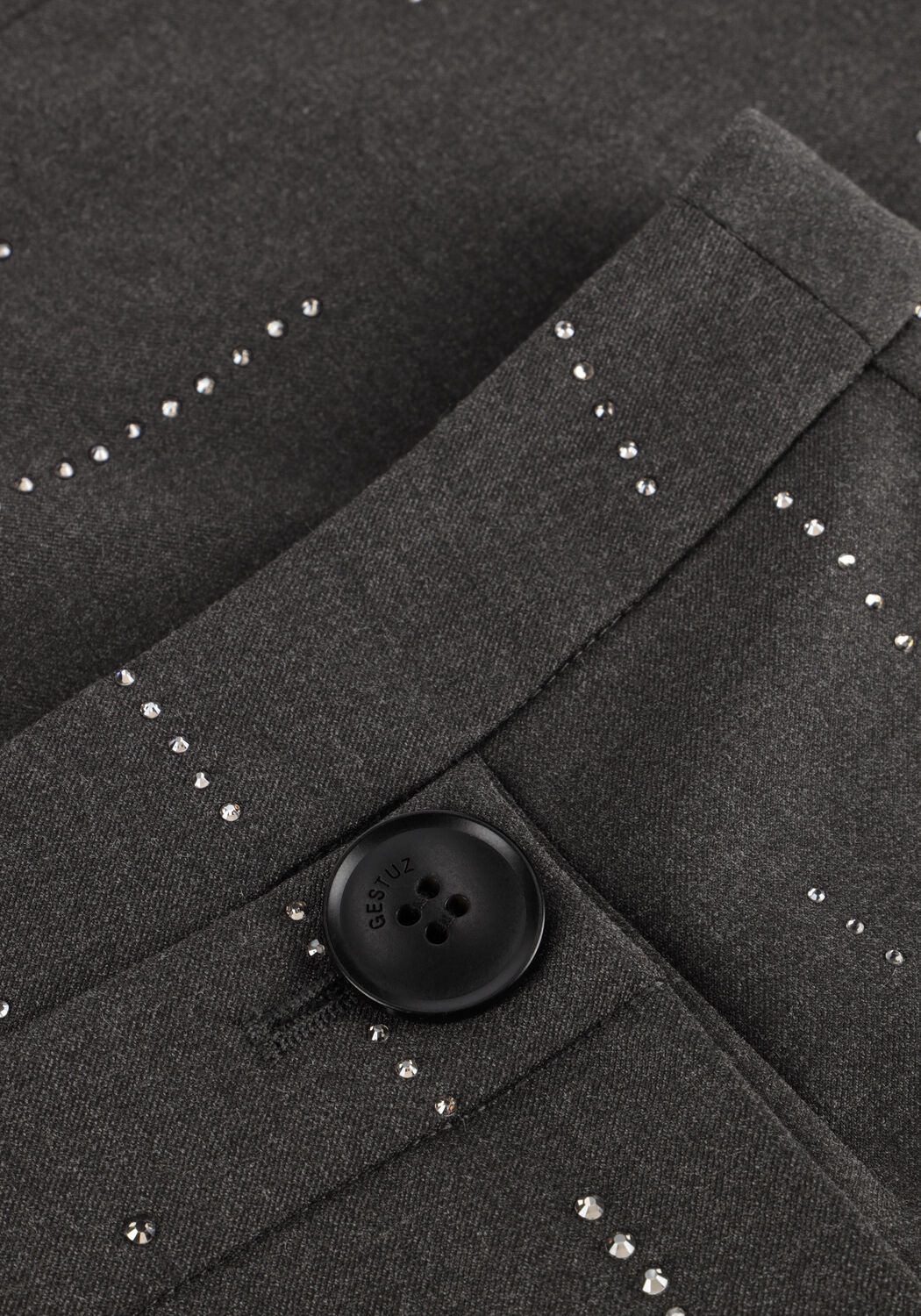 Dunkelgrau GESTUZ Minirock GZADIRA MW WRAP SKIRT - large