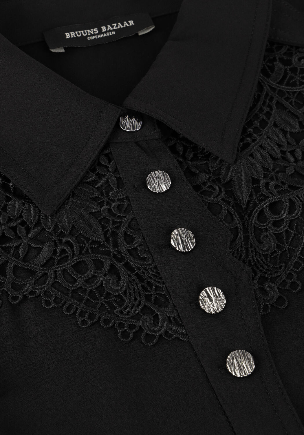 Schwarze BRUUNS BAZAAR Minikleid VIENA DRESS - large