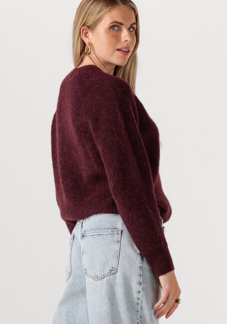 Bordeaux SELECTED FEMME Strickjacke SLFLULU LS KNIT SHORT CARDIGAN - large