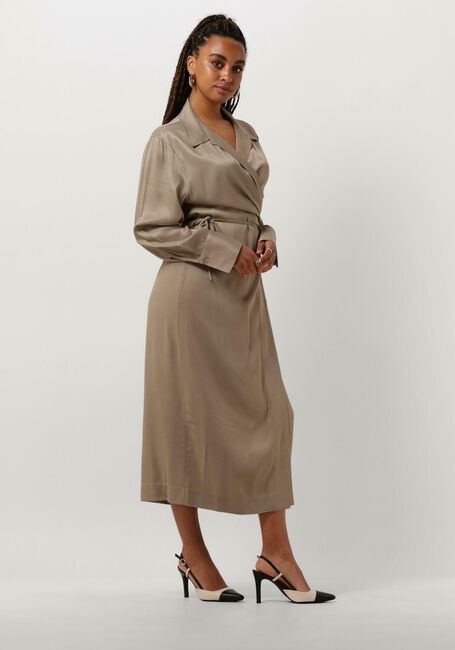 Beige SECOND FEMALE Midikleid ERINA DRESS - large