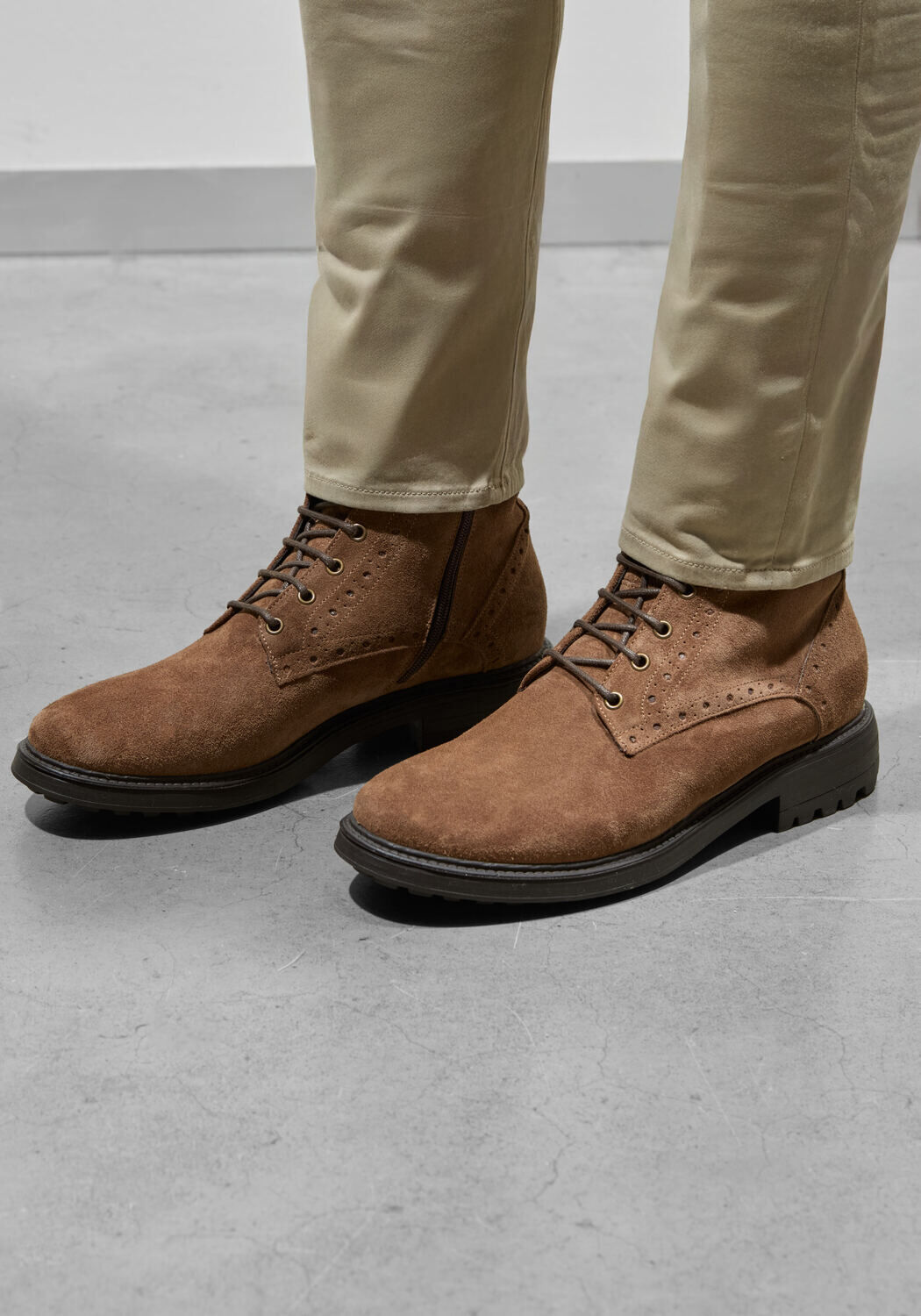 Braune STEFANO LAURAN Schn&uuml;rboots 3551 - medium