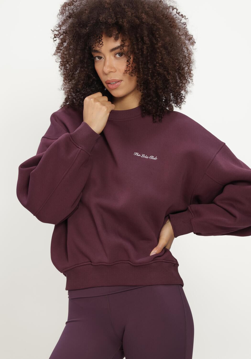 Bordeaux THE LOLA CLUB Pullover YARA SWEATER - large