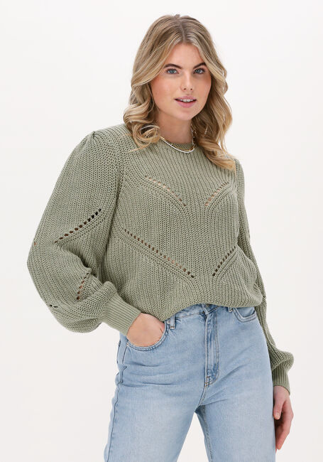 Grüne OBJECT Pullover OBJLANA L/S KNIT PULLOVER NOOS - large