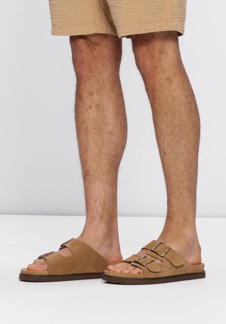 Cognacfarbene STEFANO LAURAN Pantolette 26005 - large