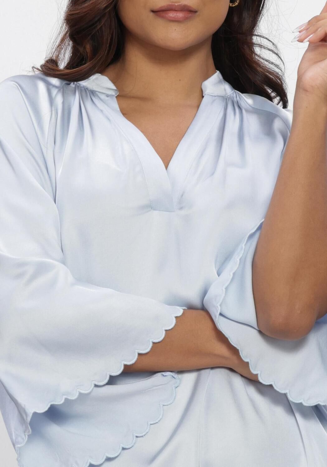 Blaue BRUUNS BAZAAR Minikleid WECKIABBWENDISA DRESS - large