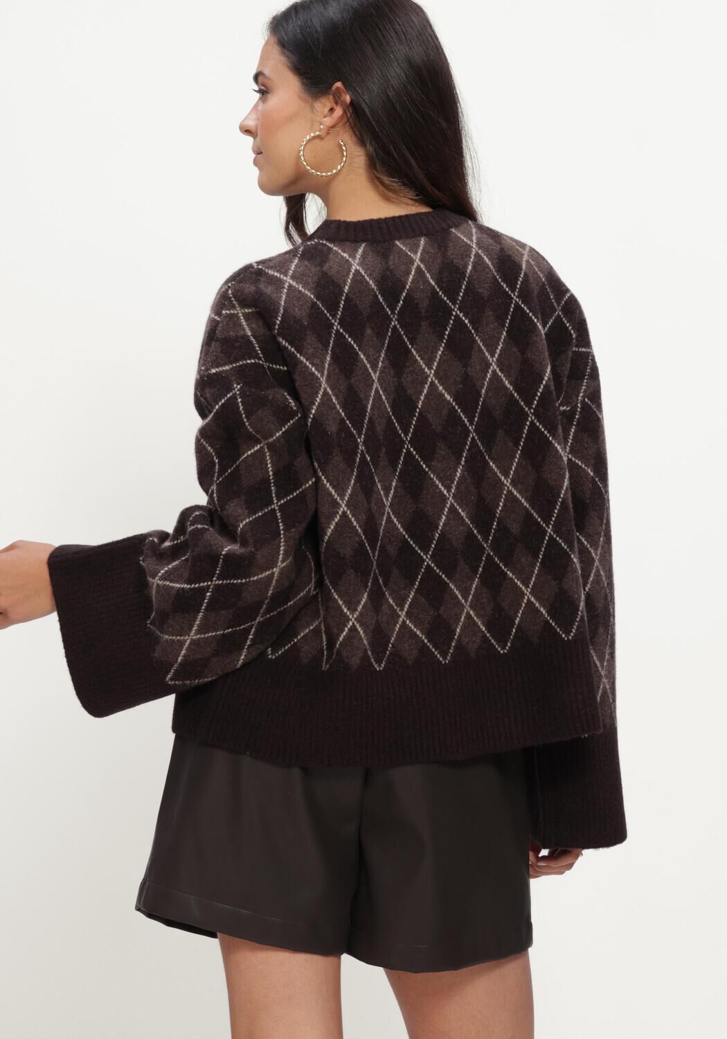 Braune NOTRE-V Pullover NV-ILA - large