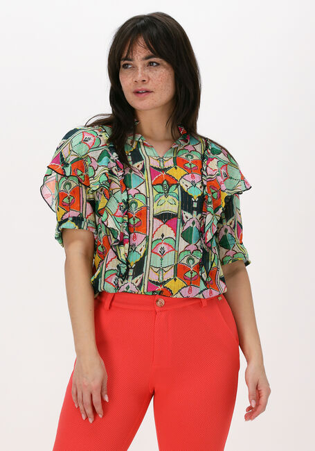 Mehrfarbige/Bunte POM AMSTERDAM Bluse FESTIVE - large