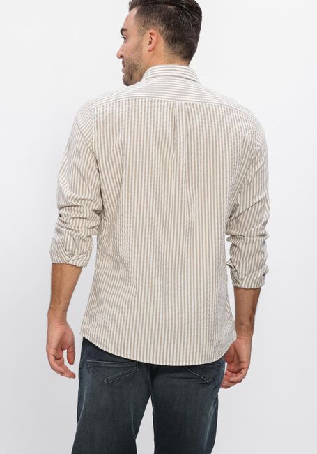 Beige BARBOUR Casual-Oberhemd CRESSWELL SEERSUCKER - large