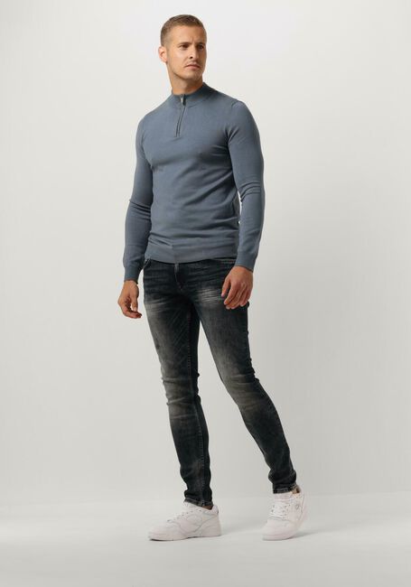 Blaue PUREWHITE Pullover ESSENTAIL HALFZIP - large