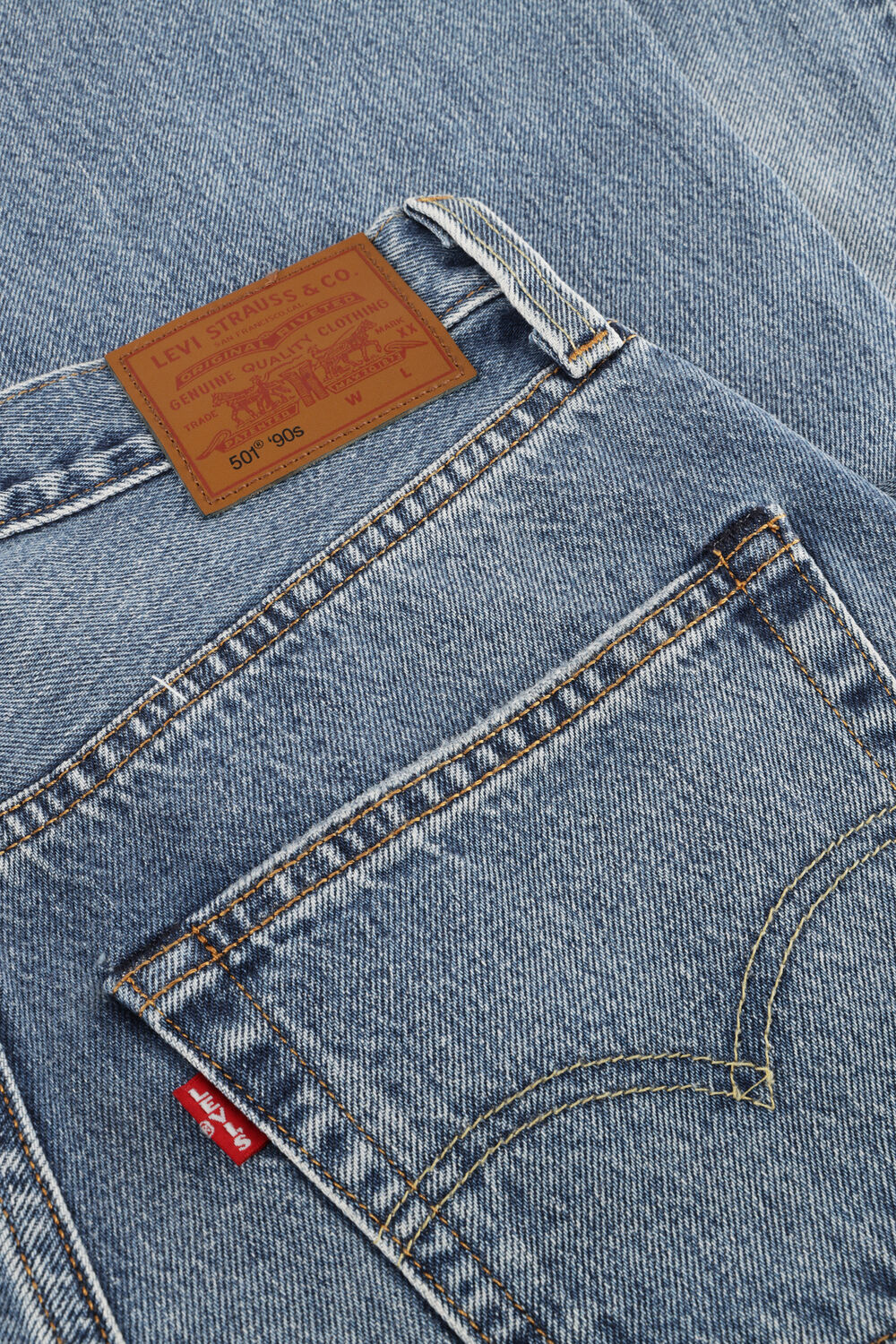 Hellblau LEVI'S Straight leg jeans 501 90'S FRESH PLAN SELVEDGE - large