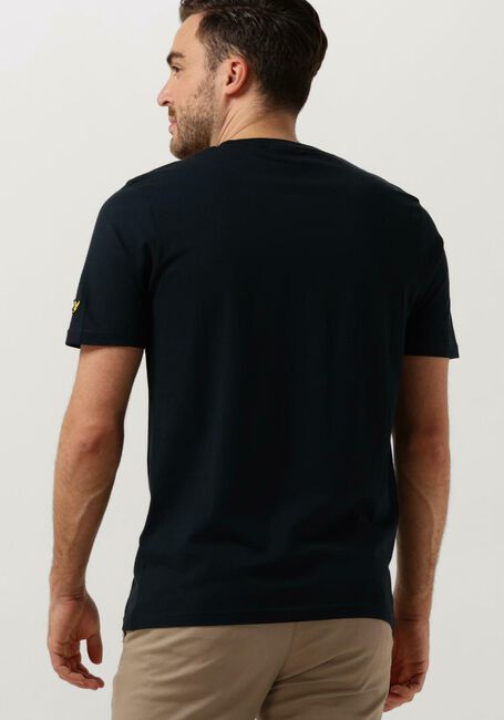 Dunkelblau LYLE & SCOTT T-shirt EMBROIDERED T-SHIRT - large