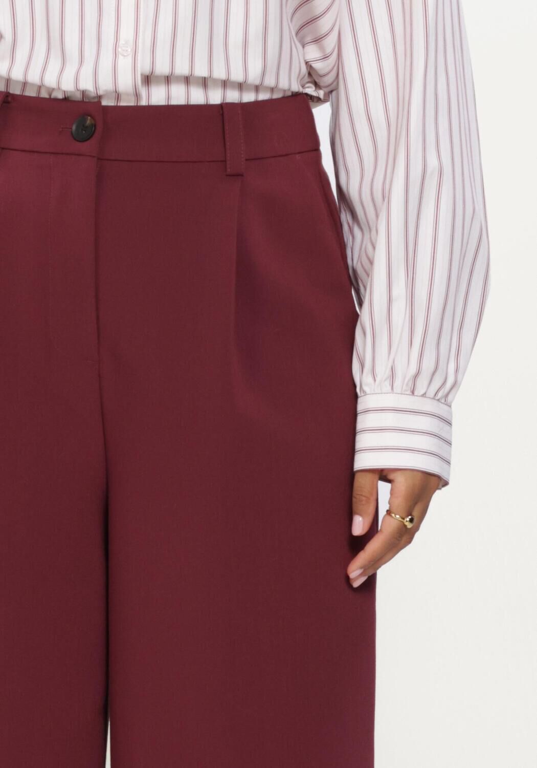 Bordeaux MODSTR&Ouml;M Weite Hose GALEMD WIDE PANTS - large