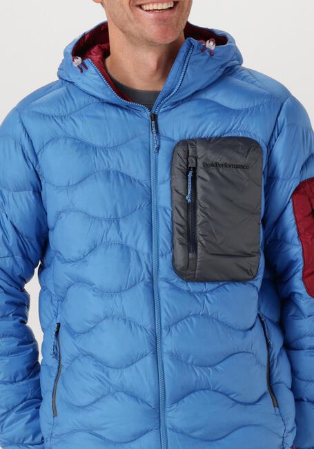 Blaue PEAK PERFORMANCE Wattierte Jack HELIUM UTILITY DOWN HOOD JACKET MEN - large