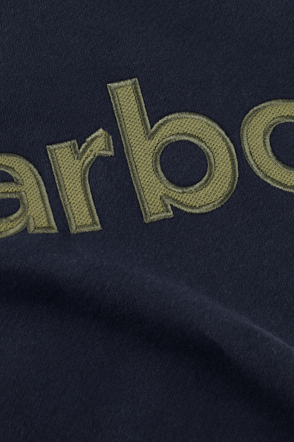 Dunkelblau BARBOUR Sweatshirt PIQUE APPLIQUE CREW - large