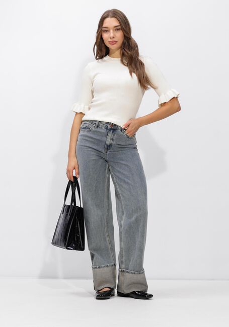 Beige Y.A.S. Top YASMIKLA SS KNIT TOP - large