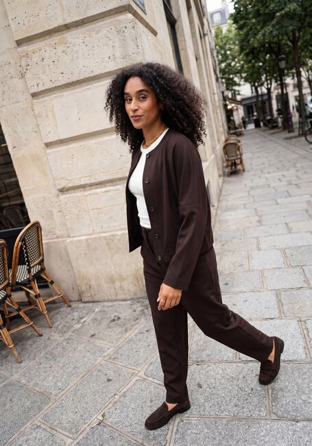 Braune SUMMUM Hose TROUSERS PUNTO MILANO - large