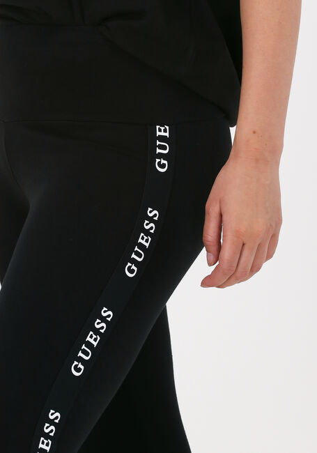 Schwarze GUESS Legging ALINE LEGGINGS 4/4 ECO JERSEY  - large