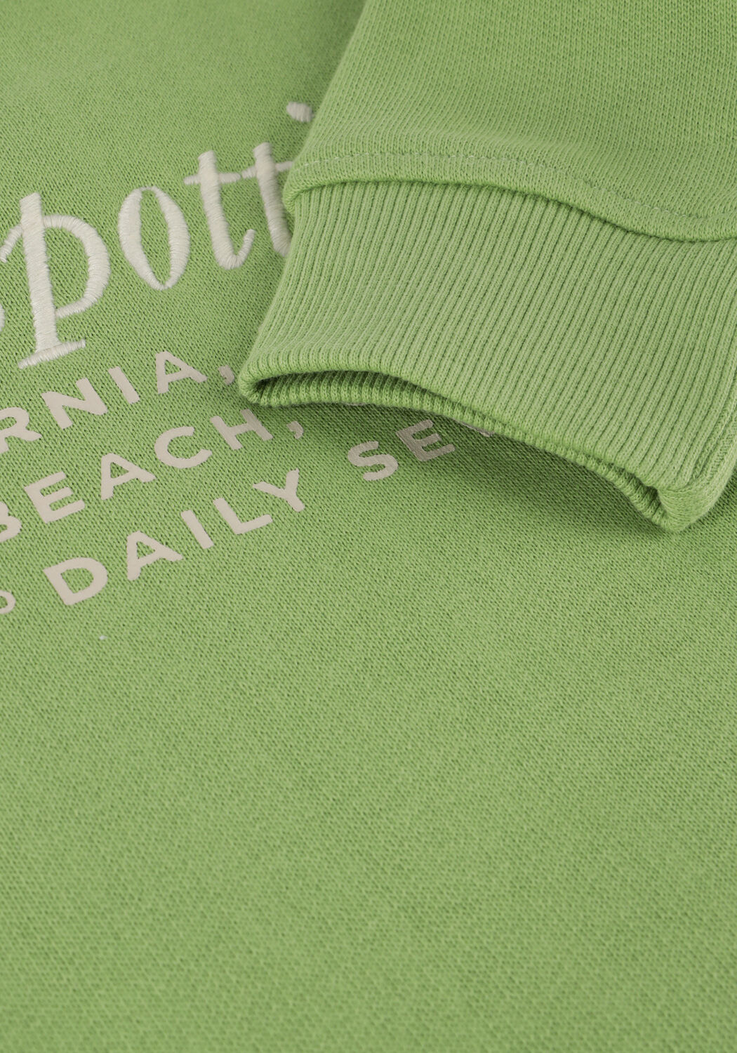 Gr&uuml;ne DAILY7 Sweatshirt SWEATER TEXTPRINT - large