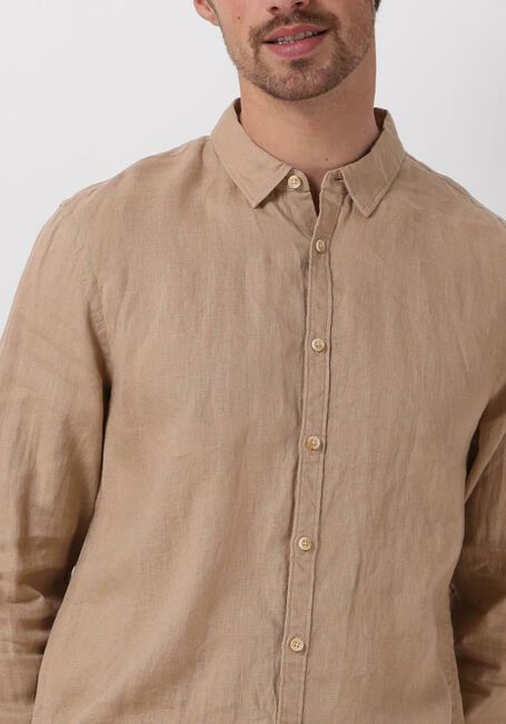 Khaki SCOTCH & SODA Casual-Oberhemd LINEN SHIRT WITH ROLL-UP - large