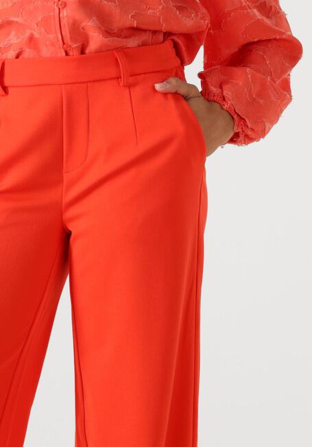 Rote OBJECT Hose OBJLISA WIDE PANT - large