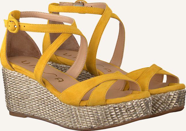 Gelbe UNISA Flache Sandalen KACY Gelbe UNISA Flache Sandalen KACY - large