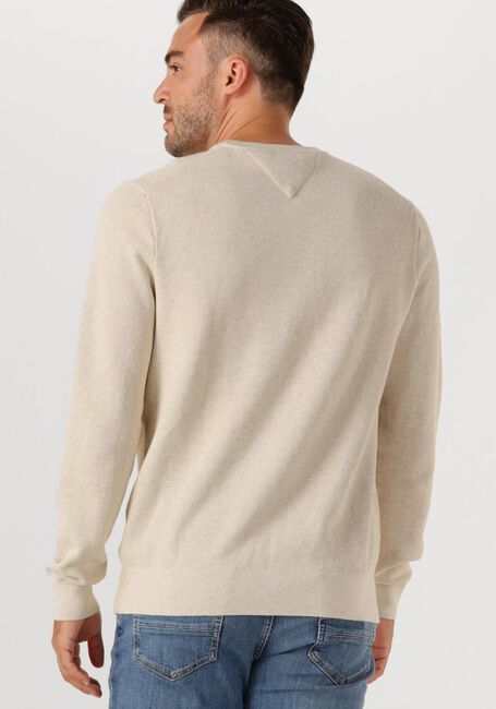 Beige TOMMY HILFIGER Pullover ESSENTIAL STRUCTURE CREW NECK - large