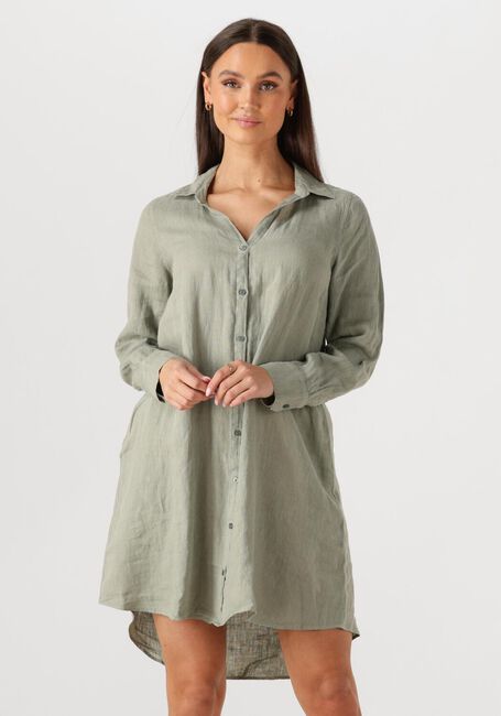 Grüne MOS MOSH Minikleid MMRIELLE LINEN DRESS - large