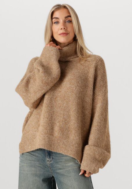 Camelfarbene CIRCLE OF TRUST Rollkragenpullover PIP KNIT - large