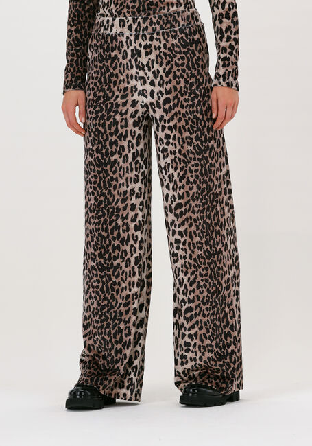 Braune CATWALK JUNKIE Weite Hose TR WILD LEOPARD VELVET - large
