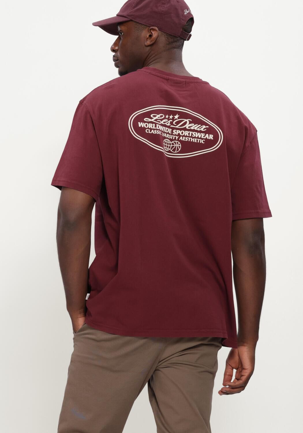 Rote LES DEUX T-shirt WORLDWIDE T-SHIRT - large