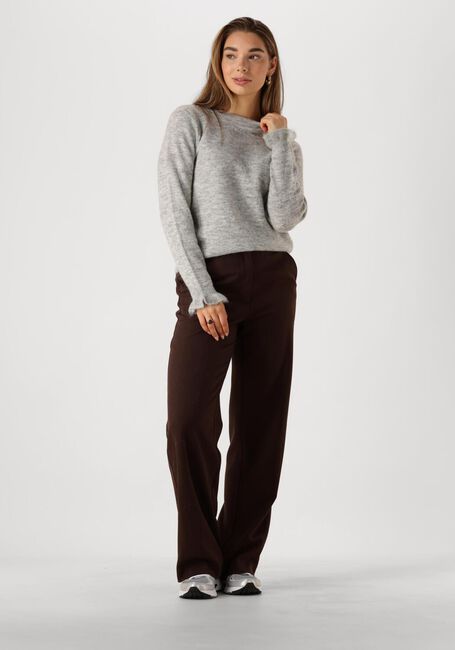 Hellgrau SELECTED FEMME Pullover SLFLULU LS KNIT FRILL CUFF O-NECK - large