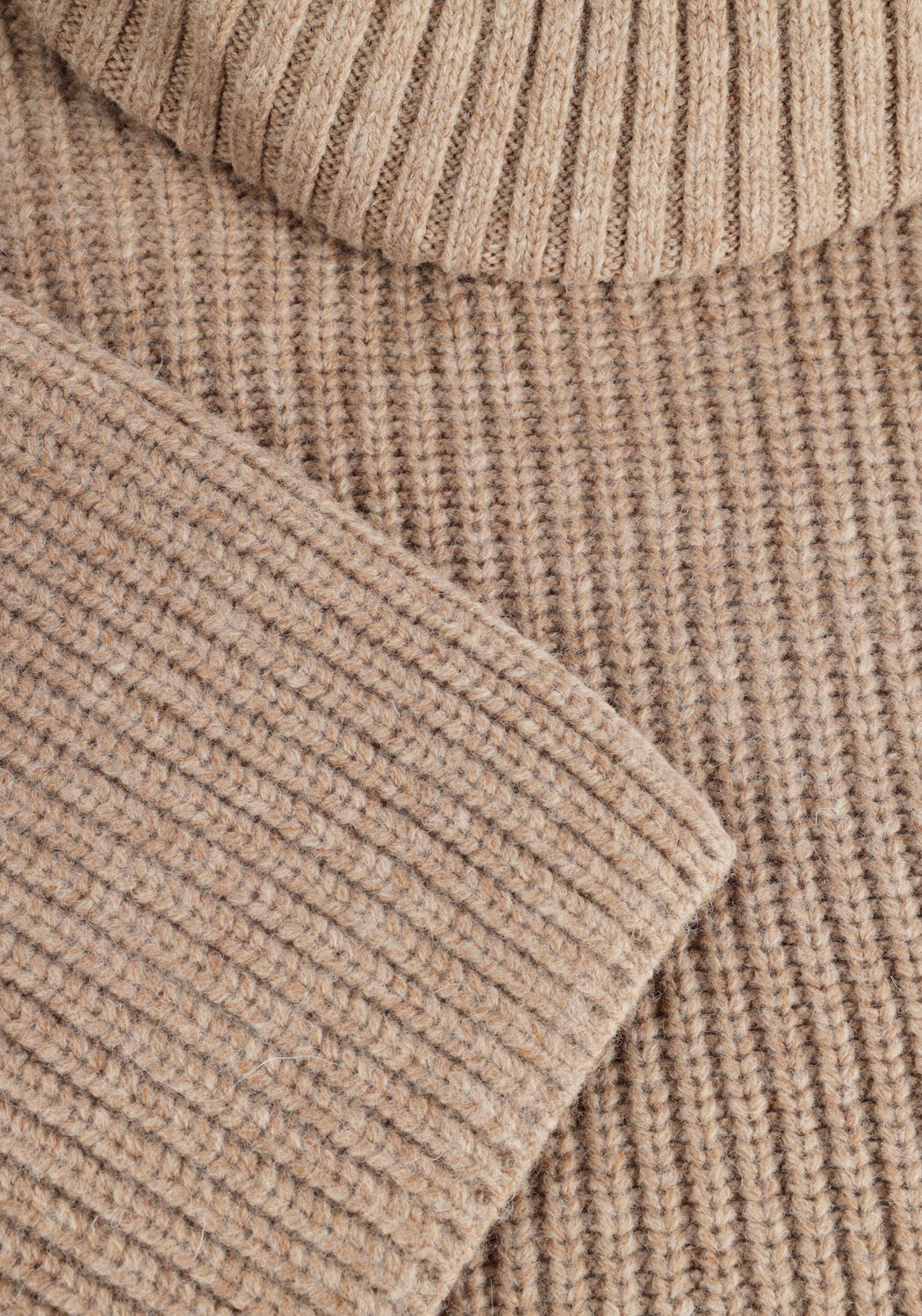 Braune SELECTED WOMEN Pullover SLFMARY LS LONG KNIT ROLL NECK - large