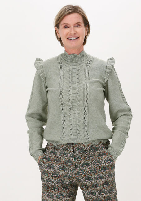 Grüne OBJECT Pullover OBJPORTIA KNIT L/S PULLOVER - large