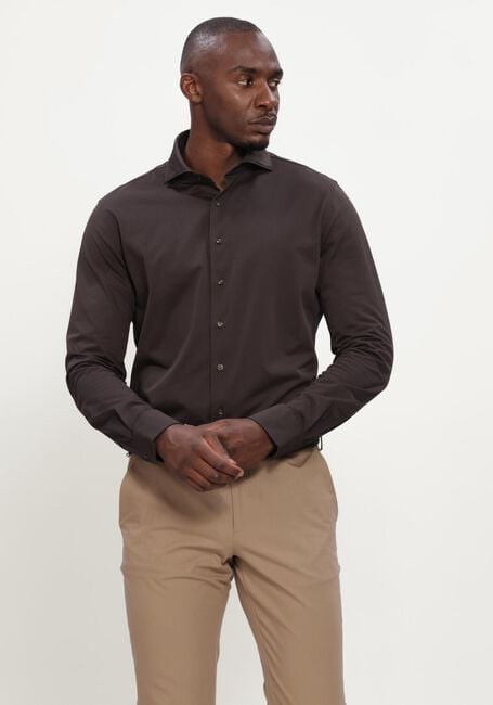 Braune PROFUOMO Klassisches Oberhemd SHIRT X-CUTAWAY - large