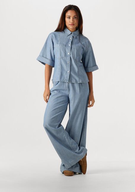 Hellblau AAIKO Blusen SERENE STRIPE CO 568 - large