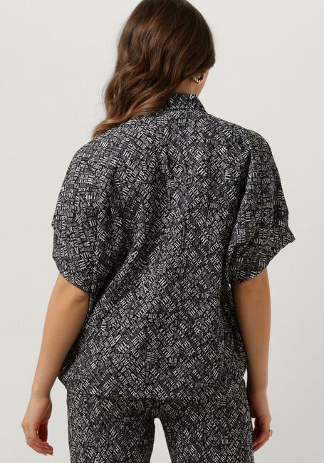 Schwarze ALIX THE LABEL Blusen LADIES WOVEN CRINKLE TEXT OVERSIZED BLOUSE - large