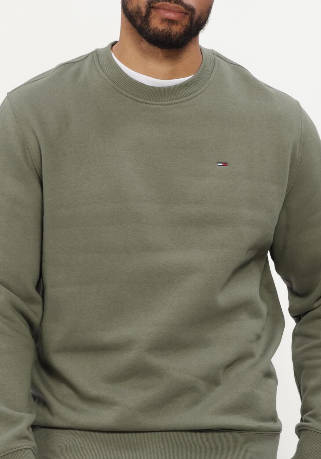 Khaki TOMMY JEANS Sweatshirt TJM REG S FLAG CREW EXT - large