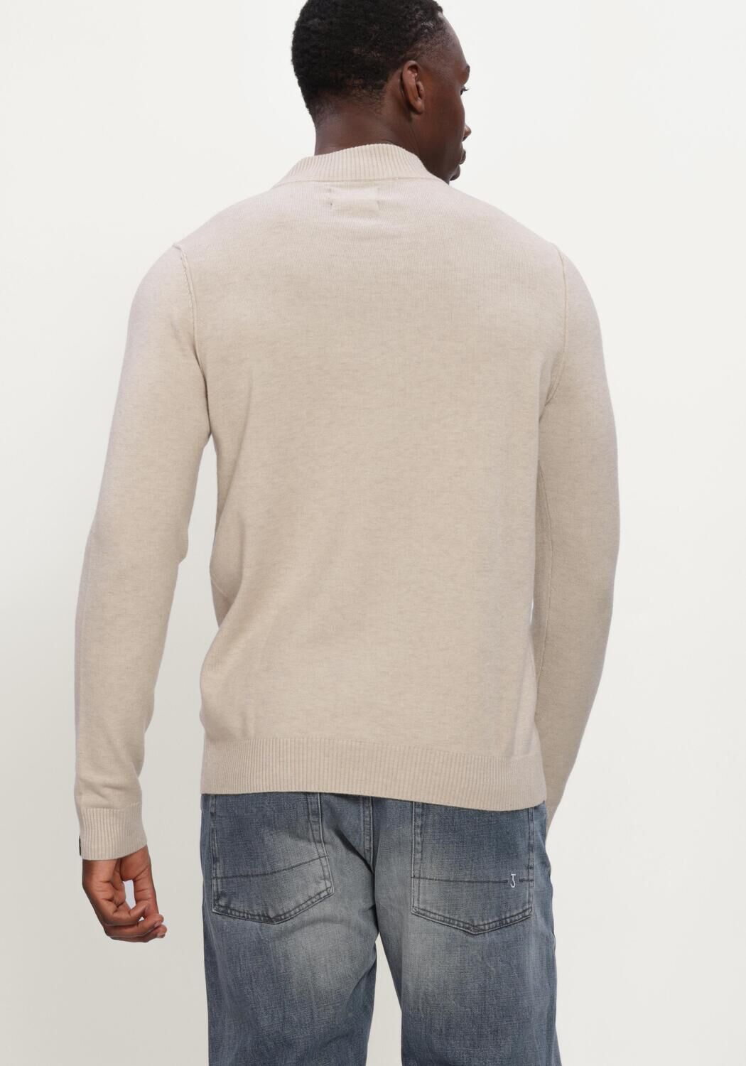 Beige BUTCHER OF BLUE Pullover CLIFDEN MOCK - large
