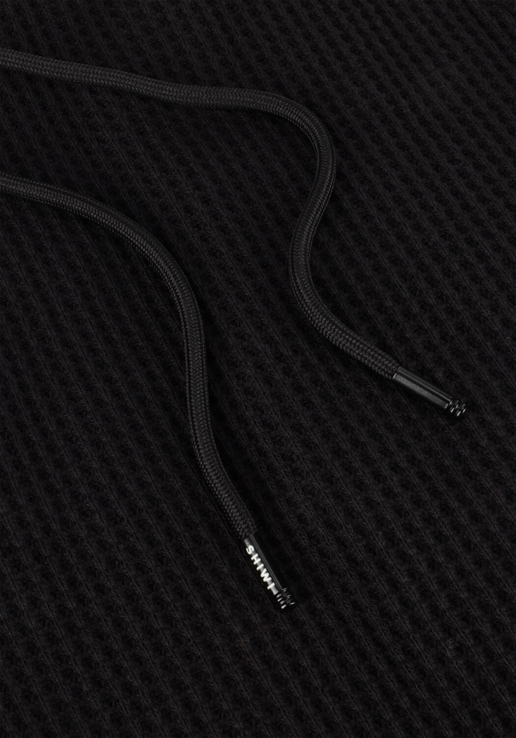 Schwarze SHIWI Kurze Hose MEN OSCAR WAFFLE STRUCTURE SHORTS - large