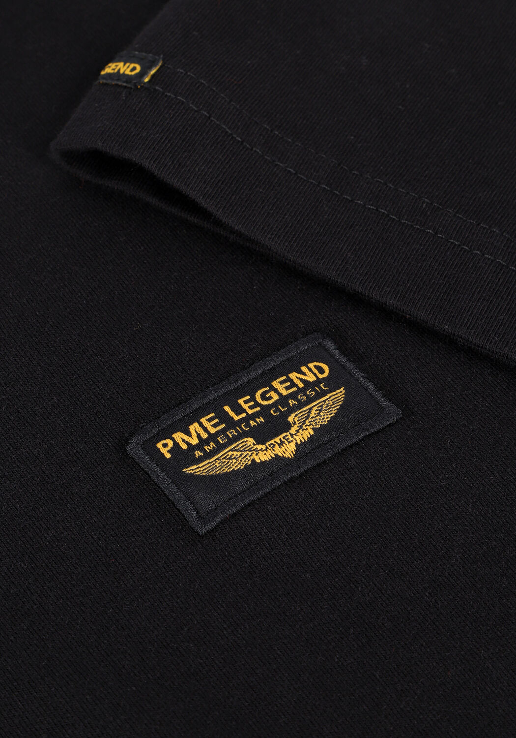 Schwarze PME LEGEND T-shirt SHORT SLEEVE R-NECK GUYVER TEE - large