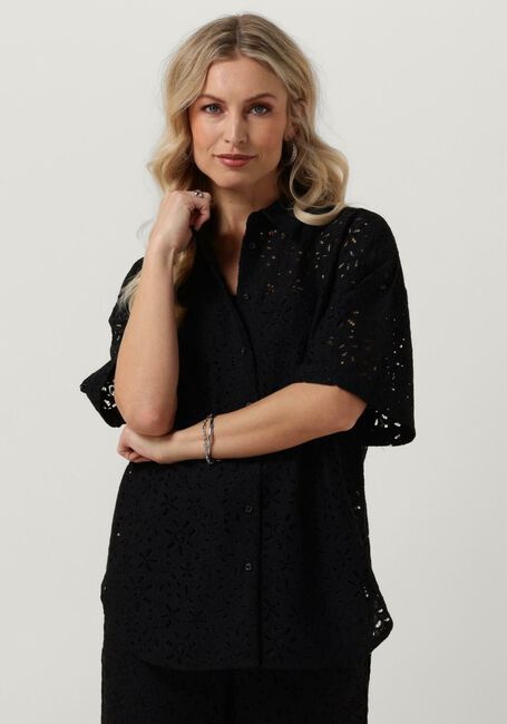 Schwarze SELECTED FEMME Blusen SLFKAROLA 2/4 OVERSIZE LACE SHIRT - large