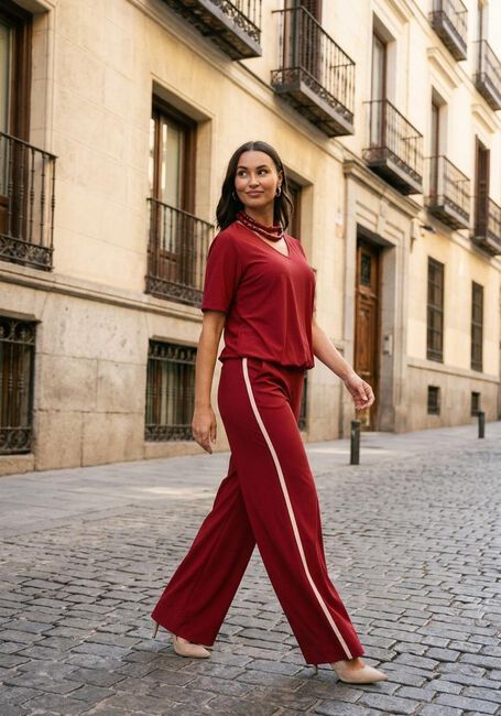 Rote STUDIO ANNELOES Weite Hose Levie trousers - large