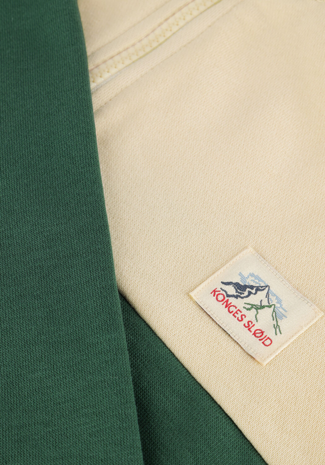 Dunkelgr&uuml;n KONGES SLOJD Sweatshirt LOU HALF ZIP SWEAT OCS - large