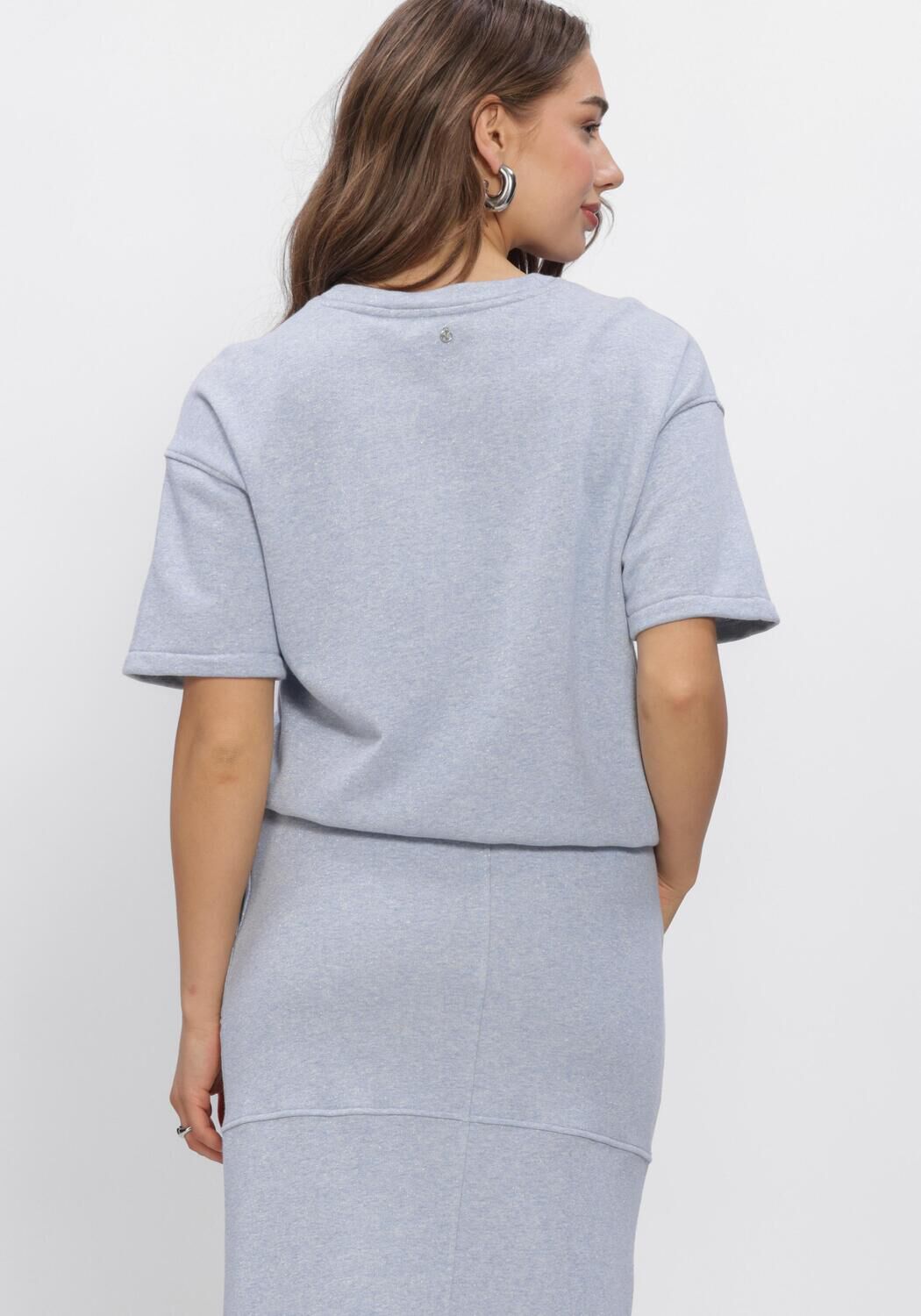 Blaue NUKUS Pullover ROOS PULLOVER LUREX - large